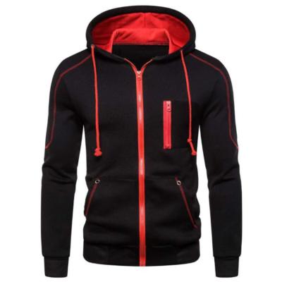 China Men's Casual Zipper Jacket Pullover Sweatshirt in Cotton Fabric for Customization for sale