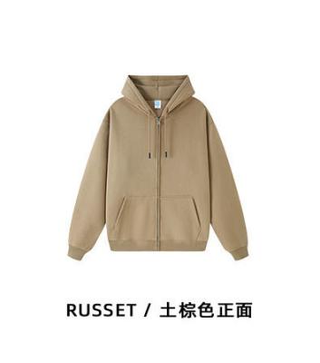 China Logotipo personalizado 350G Sudaderas gruesas de algodón con cremallera Manga regular y peso de tela en venta