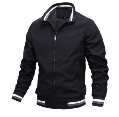 China 2023 Spring Autumn Waterproof Zip Up Casual Jacket for Men Loose Fit Baseball Bomber Coat for sale