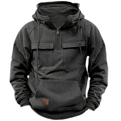 China Solid Color Men's Pullover Hoodie Casual Sweatshirt Coat for Autumn and Winter R for sale