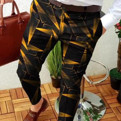 China Affordable Tactical Print Pants for Men Spring Season Knitted Golf Elastic Trousers for sale