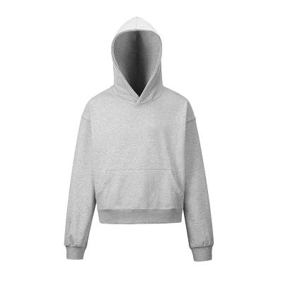 China Men's Fleece Hoodie Cotton Heavy Weight Cropped Shoulder Boxy Tracksuits Hoodies For Men for sale