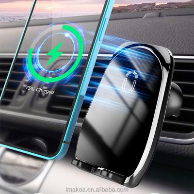 China Fully Automatic Car Mobile Phone Wireless Magnetic Car Charger Wireless Charger for sale