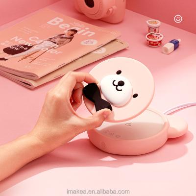 China ABS+Silicone+Metal+PCBA+PTC Cup Warmer Heater Cooler Desktop Cup Warmer Coffee Tea Cup Heater for sale