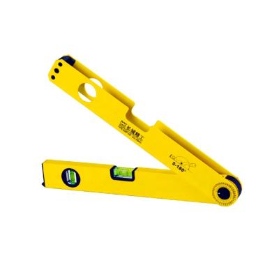 China Aluminum Alloy 400mm 2 Strip Angle Spirit Level Aluminum Vials Measuring Spirit Level for sale