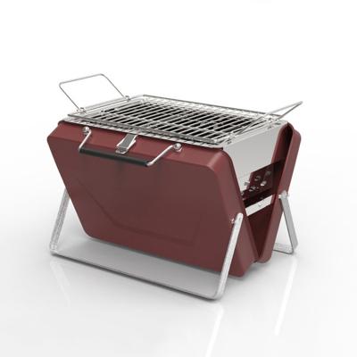 China Mini Size Colorful Portable Charcoal Stainless Steel Outdoor Foldable Portable BBQ Grill Easily Assembled for sale