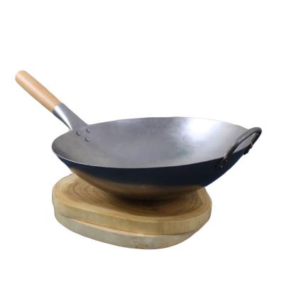 China Hot Selling Sustainable Chinese Traditional Handmade Iron Wok Big Cooking Wok Pan for sale