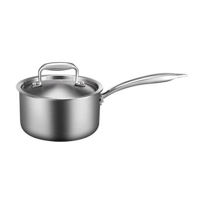 China High Quality Viable Snow Pan Cookware Amazon Stainless Steel Non-Stick Pot Stock Pans Milk Pot With Lid for sale