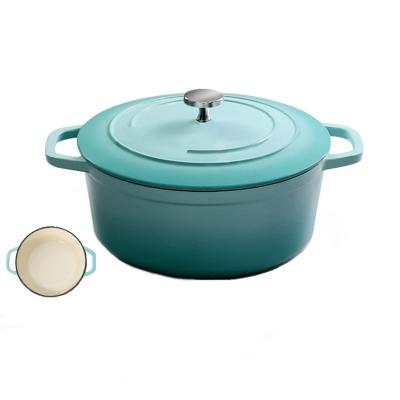 China Sustainable Non Ceramic Stick Round Material Casserole Soup Pot For Gas Stove Microwave Oven for sale