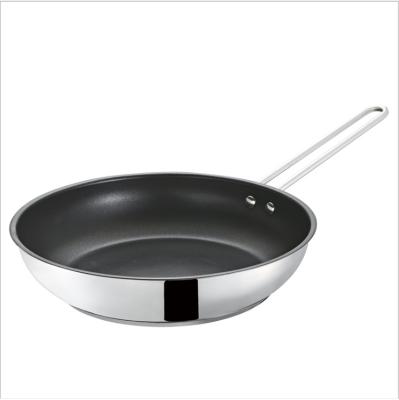 China Sustainable Favorable Price Stainless Steel Nonstick Frying Pan Frying Cooking for sale