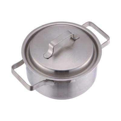 China Sustainable High Cost Effective Three-Layer Stainless Steel Clad Steel Soup Pot Cookware for sale