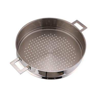 China Sustainable Wholesale Kitchen Accessories Tempered Glass Stainless Steel Steamer Pot for sale