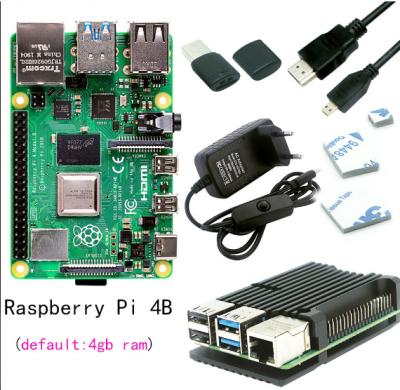 China Raspberry pi 4 B model 2GB 4GB 8GB Kit Original Raspberry Pi 4 B model 2GB 4GB 8GB RAM Kit with case charger for sale