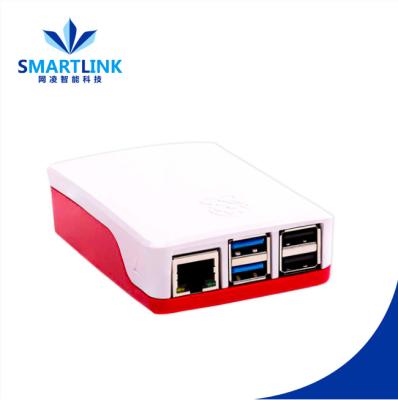 China Original Official Universal Red and White Raspberry Pi 4 B Model Case for sale