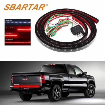 China Residential 60 In Counter Led Tailgate Strip Light Bar Turn Signal Handbrake Reverse Tail Lights For Pickup Truck for sale