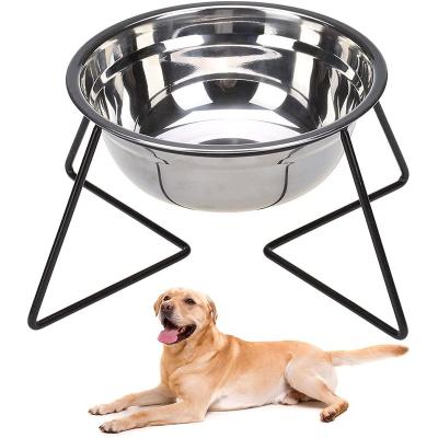 China Adjustable Raised Dogs Pet Bowls With Bowls 1 For Dogs - Stainless Steel Pet Feeder Raised Dog Water Bowls Station Food Bowls Sta for sale