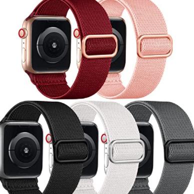 China Nylon Loop Stretch Nylon Solo Bands With Apple Eye 38mm 40mm 41mm 42mm 44mm 45mm for sale