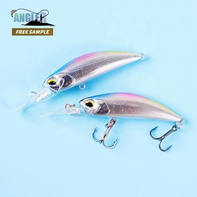 China ABS Plastic Angler Swimbait Bait Minnow 3d Lure Small Size Floating Hard Eyes Fishing Lures Hard Minnow Lure For Bass for sale