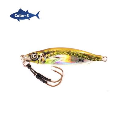 China 3D Printed Hot-selling Luminous Order Directly 63mm/2.48in Model Angler Lure Jig Lure Lure Baiting Saltwater Vertical for sale