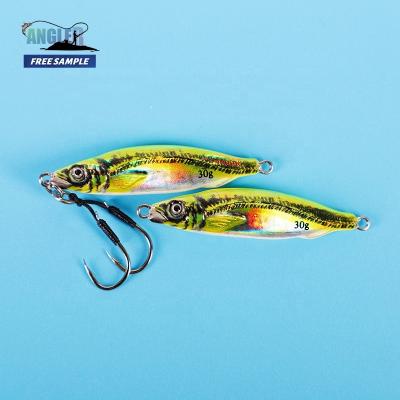 China 3D Printed Model Angler Ready To Ship 2.17in/0.71oz Luminous Jig X Lure Bait Fishing Saltwater Lure For Fishing Lure Baiting Fishing for sale