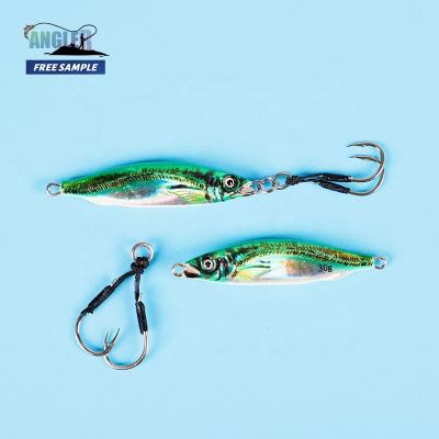 China 3D Printed Model Angler High Quality Metal Slow Pitch Baiting Japan Quality Luminous Saltwater Fishing Lures Fishing Bait Luminous Baiting for sale