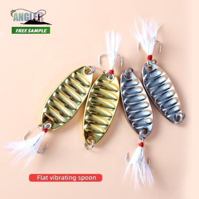 China Universal in All Waters Angler Spoon Metal Pike Spoon Metal Casting Lure for Small and Medium Fish for sale