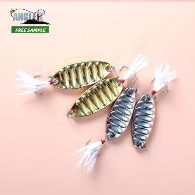 China Universal In All Waters Angler Vibration Spoon Metal Spinner Spinner Flatfish Fish Lure Spinner Blades For Fishing Lures for sale