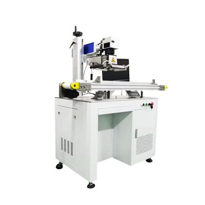 China VISION SYSTEM Vision System 50W Vision Locating Marking Laser Engraving Machine CCD Marking Machine for sale