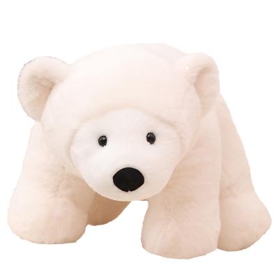 China Eco-friendly Animal Doll Kids Animal Bear Doll Plush Toy Custom Cute Soft Toy Polar Bear Soft Toy for sale