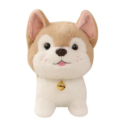 China Eco-friendly Cute Stuffed Husky Doll Plush Doll Toy Animal Two Sled Dog Doll Teddy Husky Dog for sale