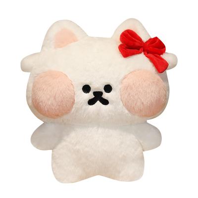 China Eco-friendly Material Simulated Cat Plush Doll Pillow PP Cotton Plush Decorative Toy for sale