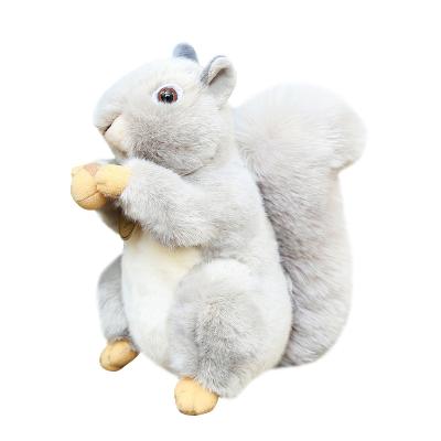 China Wholesale Eco-friendly Cute Squirrel Plush Doll Squirrel Sound Doll Animal Soft Pillow Children's Toy for sale