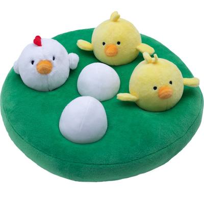 China Hot Selling Baby Chicken Plush Toy Yellow Chicken Doll Pillow Cute Toy Custom Stuffed Animals Yellow Chicken Toy for sale