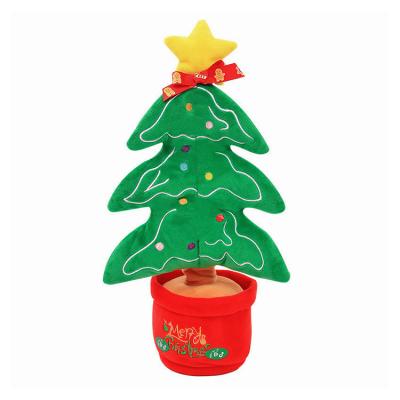 China Eco - Friendly Electric Christmas Tree Toy Cactus Dance Singing Doll Christmas Decorations for sale