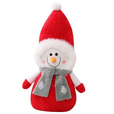 China Factory Wholesale Eco-friendly Christmas Snowman Plush Toys Christmas Decorations Supplies Custom Doll for sale