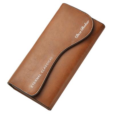 China Men Business Portable Cash Money Wallets Waterproof Solid PU Leather Long Wallet Clips Casual Standard Wallets Male Clutch Bag for sale