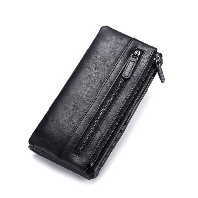 China Soft Leather Wallet Men's Soft Leather Men's Leisure PU Business Purse Large Capacity Wallet for sale