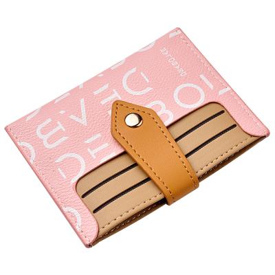 China Waterproof Ladies Slim Zero Thin Minimal Pocket PU Leather Wallet For Female Credit Card Holders for sale