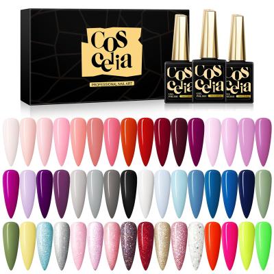 China COSCELIA Nail Color Kit New Product High Quality Quick Drying Gel Polish 48 Colors Nail UV Gel Polish for sale