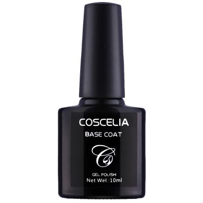 China Quick Drying Easy Apply COSCELIA Nail Top Coat Semi Permanent High Quality Base Coat 10ml No Nail Art Salon Custom Logo Long Wipe Private Label Wear for sale