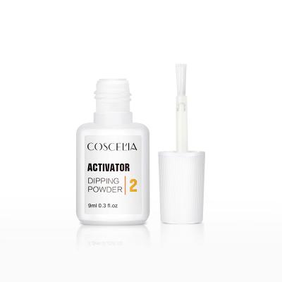 China Quick Drying Easy Apply COSCELIA 10ml Professional Acrylic Nail Powder Activator Dipping Prep For Dipping Powder for sale