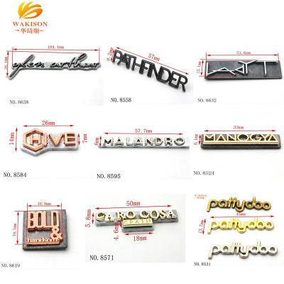 China Bag Wallet Metal Parts and Accessories Small Metal Letters for sale