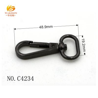 China Bag Gunmetal Snap Hook Solid Snap Release Hook Alloy Purse Hardware Accessories for sale