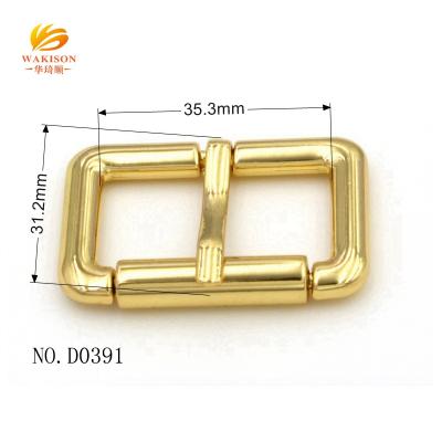 China Decorative Hanging Golden Dog Collar Sustainable Metal Light Roller Pin Buckle for sale