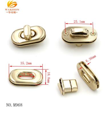 China Eco-friendly/durable bag twist lock for bag accessories hardware metal twist lock wholesale for sale