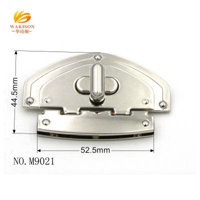 China Eco - Friendly / Durable Turn Lock Handbag Hardware For Decorative Metal Box Lock for sale