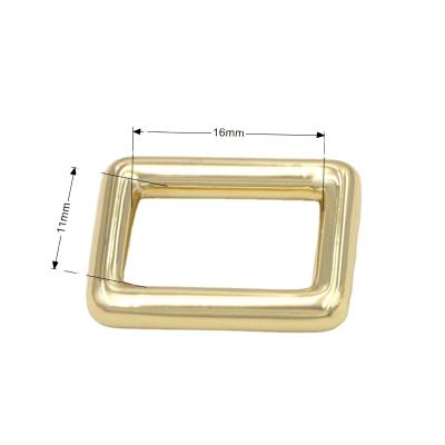 China Anti - Corrosion Metal Square Handle Strap Buckle Slider Adjustable Metal Buckle For Bags for sale