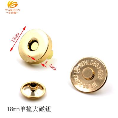 China Anti-Corrosion Magnetic Button Magnet Snap Button For Leather Bags for sale