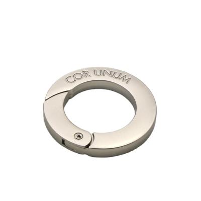 China Factory Outlet Eco - Friendly / Durable Zinc Alloy Metal O Ring Spring Ring Clasp For Bags for sale