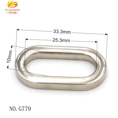 China High Quality Eco - Friendly / Durable Metal O Ring Buckle Nickel Color Metal Round Ring For Bags And Shoes for sale